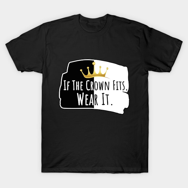 Cute Mcyt Gaming Valentines Day Gift For Ranboo Lovers, Ranboo My Beloved, Minecraft Gamer - If The Crown Fits Wear It T-Shirt by EleganceSpace